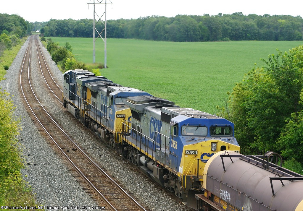 CSX C40-8W 7858